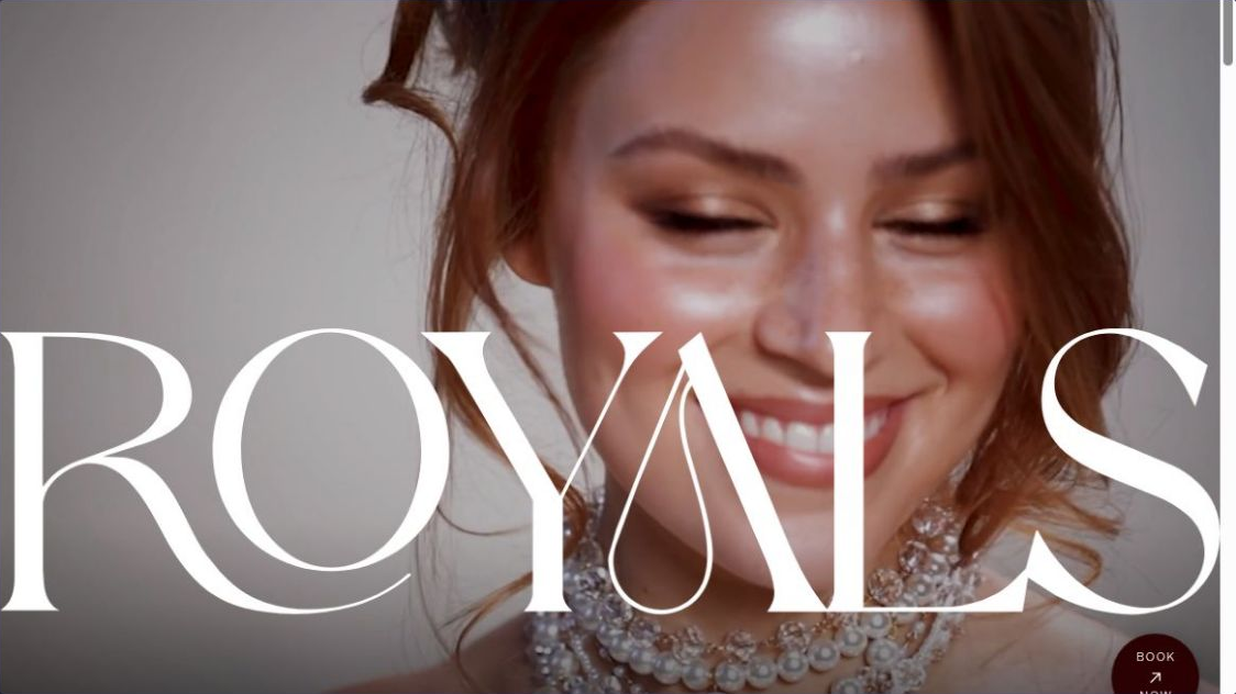 Royals Hair homepage with full-screen editorial imagery and the new Royals wordmark.